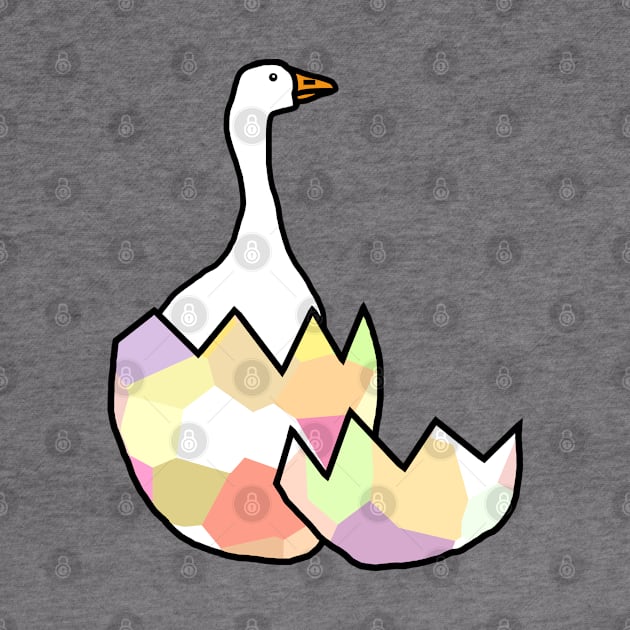 Goose Hatching from Easter Egg by ellenhenryart